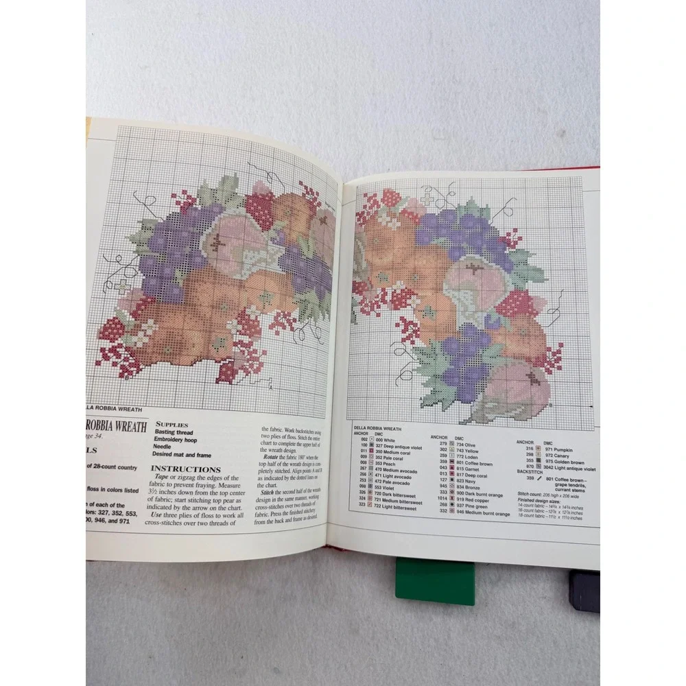 Better Homes and Gardens A Cross-Stitch Christmas Handmade Treasures 1995 Book
